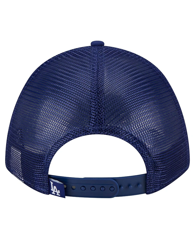 New Era Men's Royal Los Angeles Dodgers Minimalist 9FORTY A-Frame Adjustable Hat
