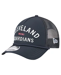New Era Men's Navy Cleveland Guardians Minimalist 9FORTY A-Frame Adjustable Hat