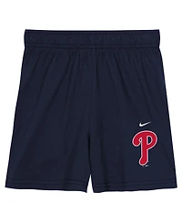Nike Toddler 2-Piece Red/Navy Philadelphia Phillies Mesh T-Shirt and Shorts Set