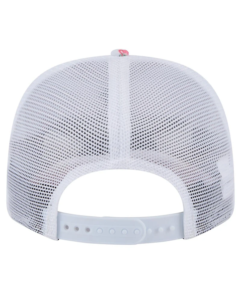 New Era Men's White Los Angeles Angels Flamingo Mesh Back 9SEVENTY Stretch-Snap Hat
