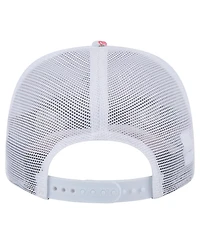New Era Men's White Los Angeles Angels Flamingo Mesh Back 9SEVENTY Stretch-Snap Hat