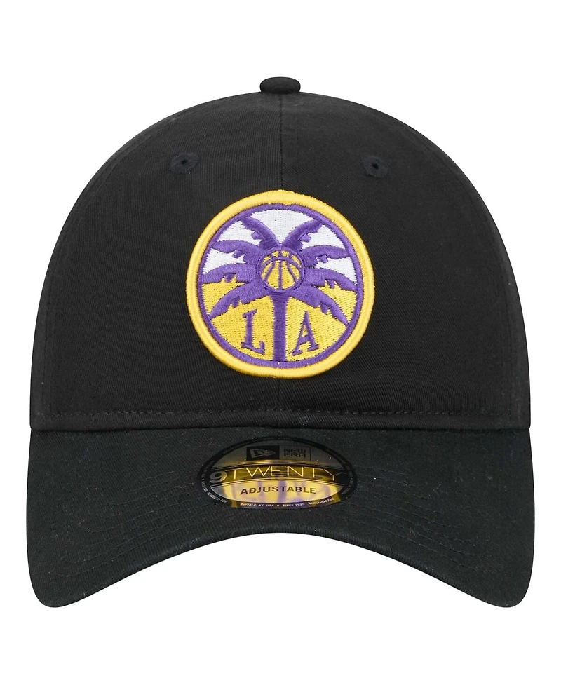 New Era Men's Cameron Brink Black Los Angeles Sparks Name Number Side Patch 9TWENTY Adjustable Hat