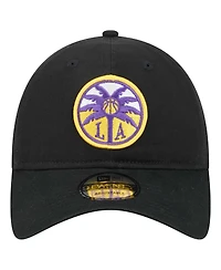 New Era Men's Cameron Brink Black Los Angeles Sparks Name Number Side Patch 9TWENTY Adjustable Hat