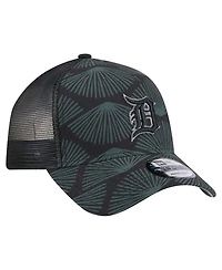 New Era Men's Black Detroit Tigers 9FORTY A-Frame Trucker Adjustable Hat