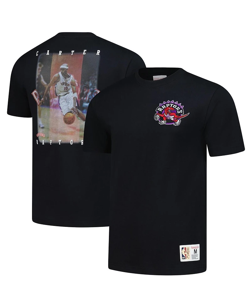 Mitchell & Ness Men's Vince Carter Black Toronto Raptors Hardwood Classics Nba Legends T-Shirt