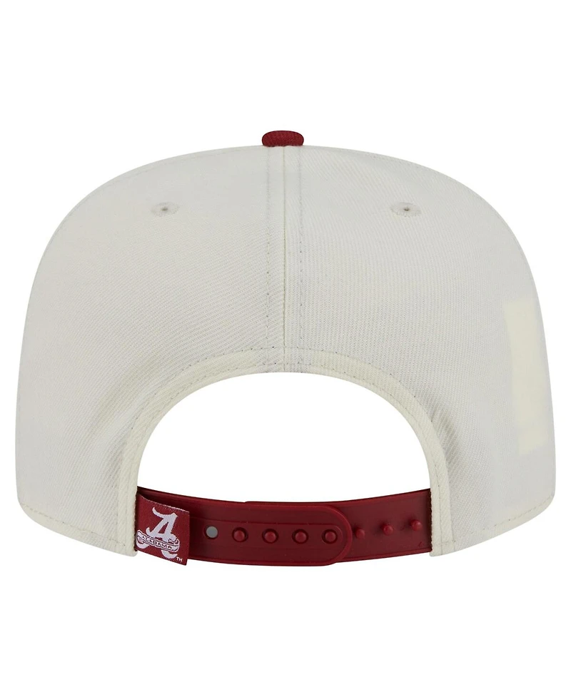 New Era Men's White Alabama Crimson Tide Collegiate 9FIFTY A-Frame Snapback Hat