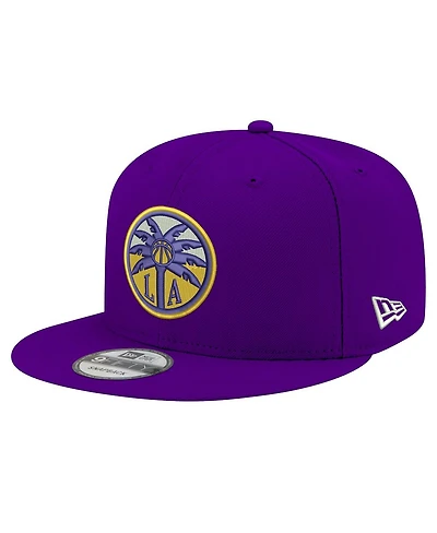 New Era Men's and Women's Purple Los Angeles Sparks Logo 9FIFTY Snapback Hat