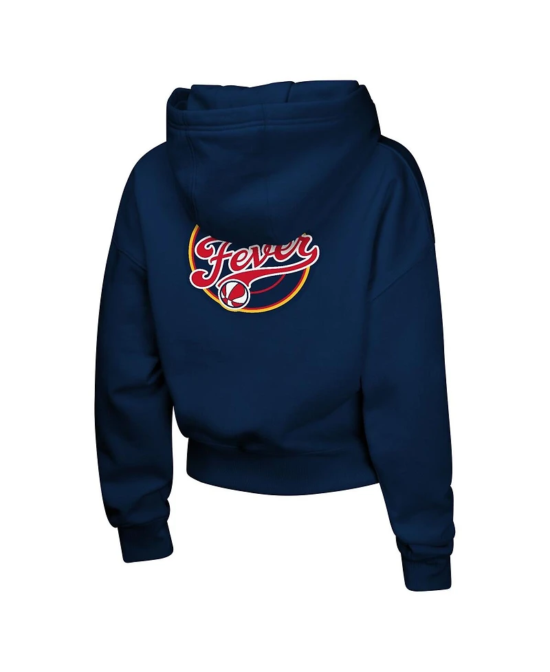 Outerstuff Big Girls Navy Indiana Fever Top Closer Fashion Pullover Hoodie