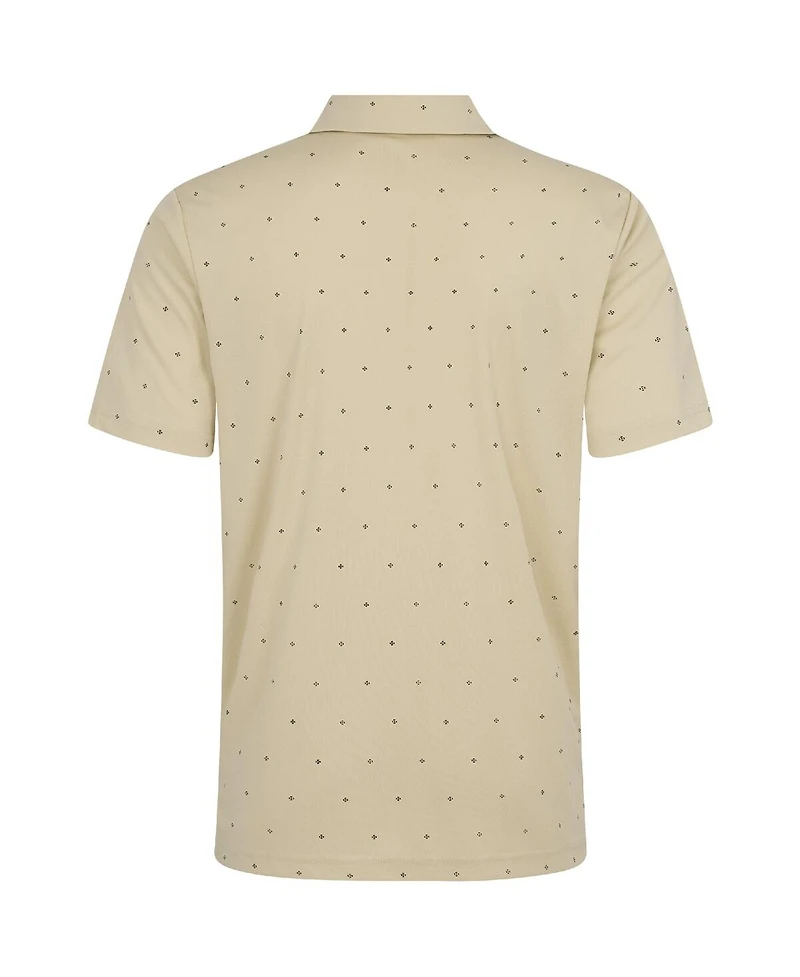 LevelWear Men's Cream Atlanta Braves Vision Polo Shirt