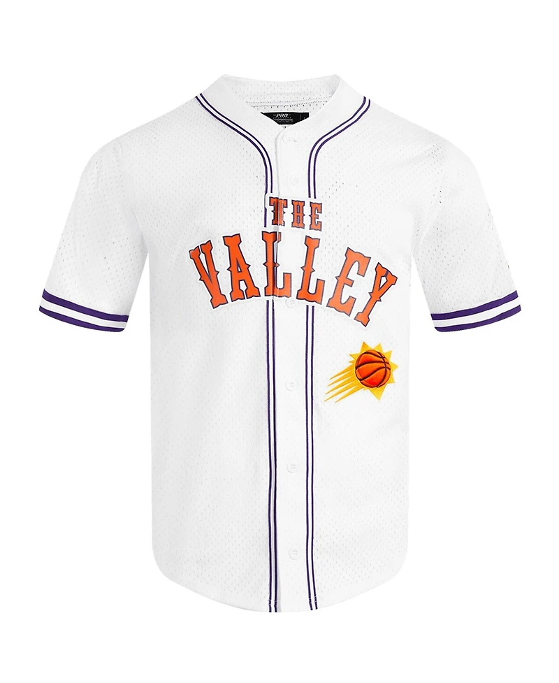 Pro Standard Men's White Phoenix Suns 2024/25 City Edition Mesh Baseball Jersey