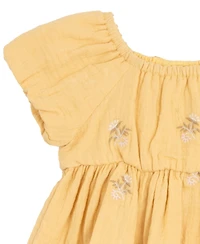 Rare Editions Baby Girls 2-Piece Embroidered Top Ruffle and Jeggings Set