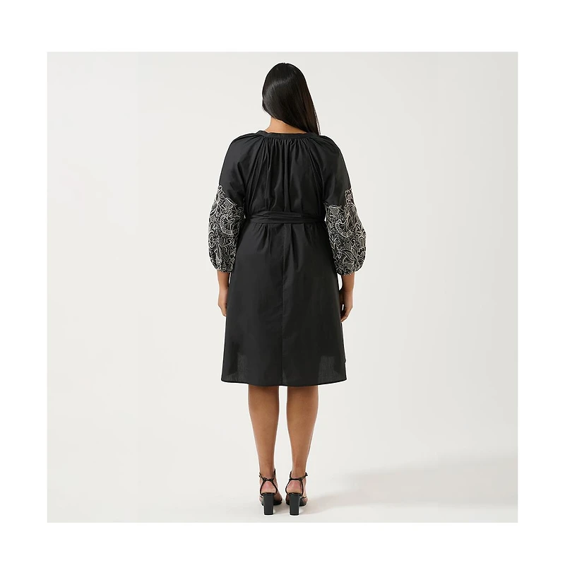 Estelle Cala Embroidered Mini Dress