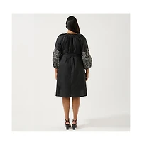 Estelle Cala Embroidered Mini Dress