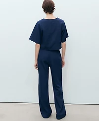 Mango Women's High-Waisted Soft Denim Jeans