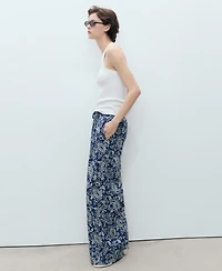 Mango Women's Printed Cotton Pants