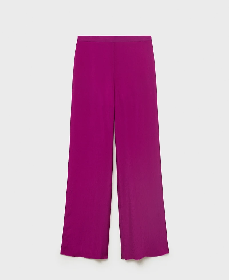 Mango Women's Flowy Straight-Fit Pants