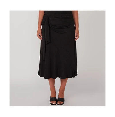 Estelle Octavia Faux-Wrap Skirt