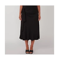 Estelle Octavia Faux-Wrap Skirt