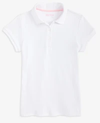 Nautica Big Girls Short Sleeve Interlock Polo Shirt
