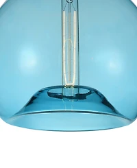 Cwi Lighting 13" Metal Glass 1 Light Down Mini Pendant