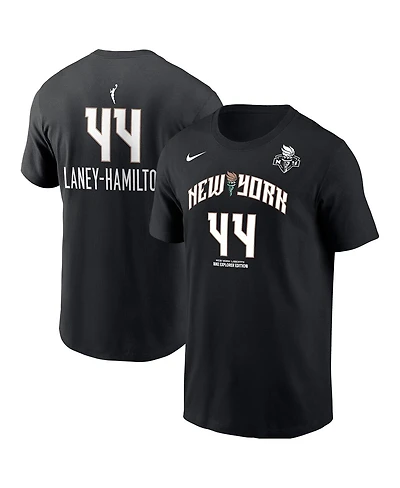 Nike Men's Betnijah Laney-Hamilton Black New York Liberty Explorer Edition Name Number T-Shirt