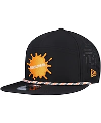 New Era Men's Black Nickelodeon Rope Trucker 9FIFTY Adjustable Hat