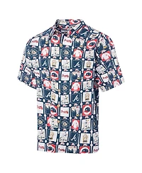 Reyn Spooner Men's Navy Atlanta Braves Champions Scenic Button-Up Shirt