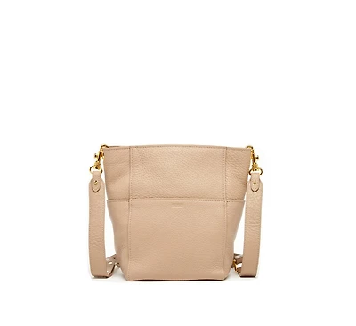 Susu Italian Leather Crossbody Bag Medium Size Tan Shoulder Purse Women's Handbag