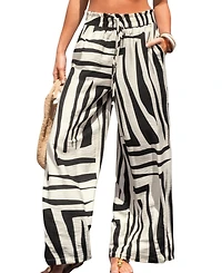 Cupshe Women's High Frequency Abstract Pants