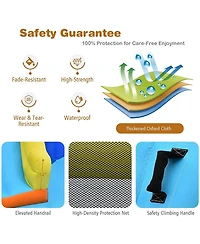 6-in-1 Inflatable Water Slides with Blower for Kids