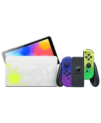 Nintendo Switch Oled Splatoon 3 Edition with Pro Controller, MightySkins Console and Controller Skin Voucher and 1 Year Cps Extended Warranty