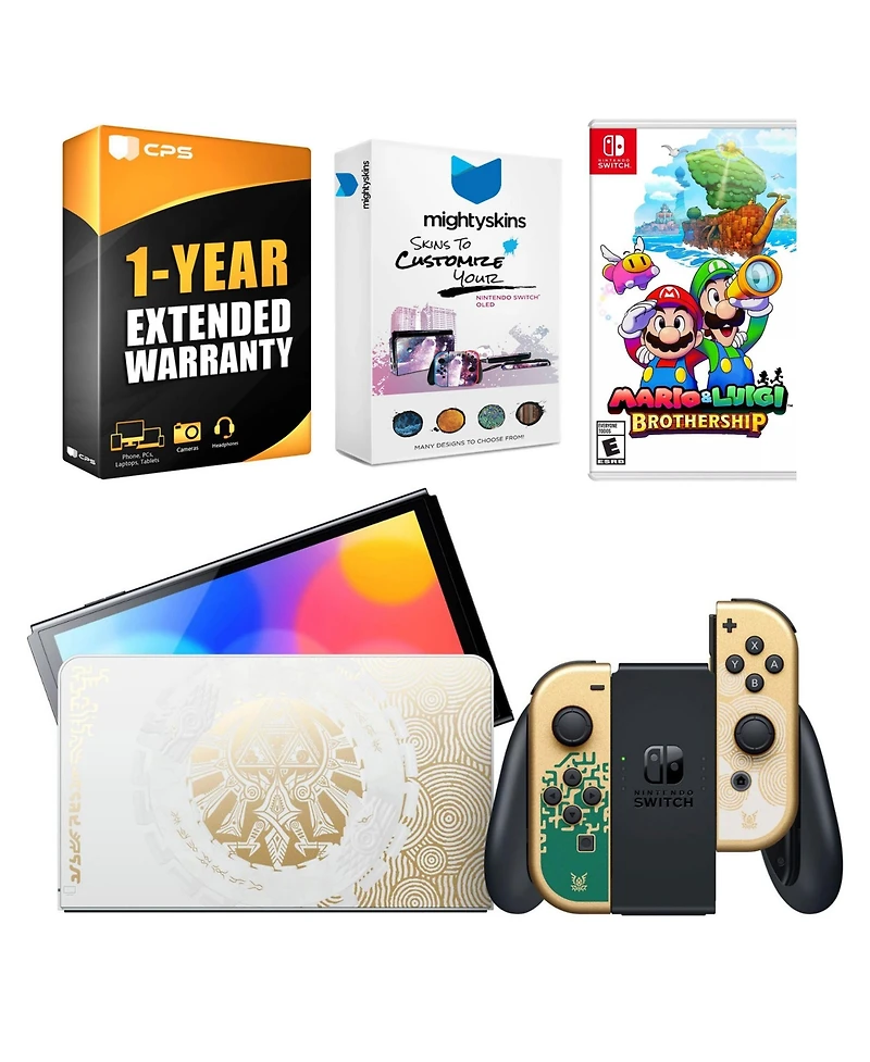 Nintendo Switch Oled Legend of Zelda: Tears of the Kingdom Edition with Mario & Luigi: Brothership