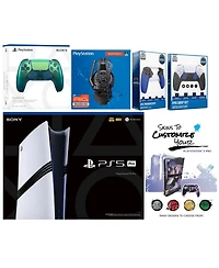 Sony Playstation 5 Pro Bundle with Extra Controller, Plantronics Headset, Trigger Stop Kit