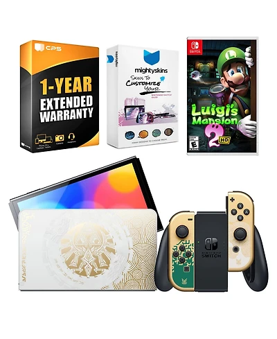 Nintendo Switch Oled Legend of Zelda: Tears of the Kingdom Edition with Luigi's Mansion 2 Hd