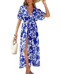 Cupshe Women's Enchanted Drape Floral Cover-Up Kimono