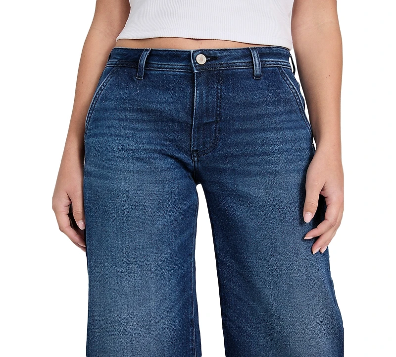Guess Women's Zoya Mid-Rise Wide-Leg Jeans