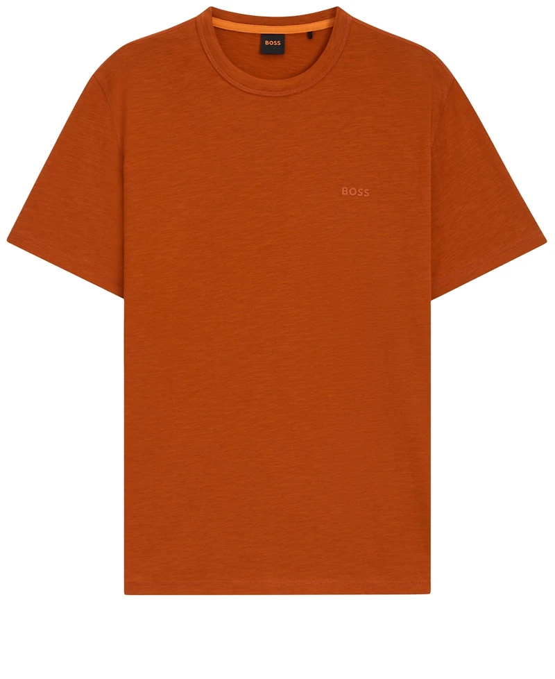 Boss by Hugo Men's Slub-Cotton Logo Detail T-Shirt