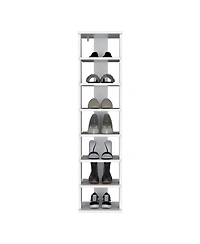 Glacier Shoe Rack, 7 Shelves, White