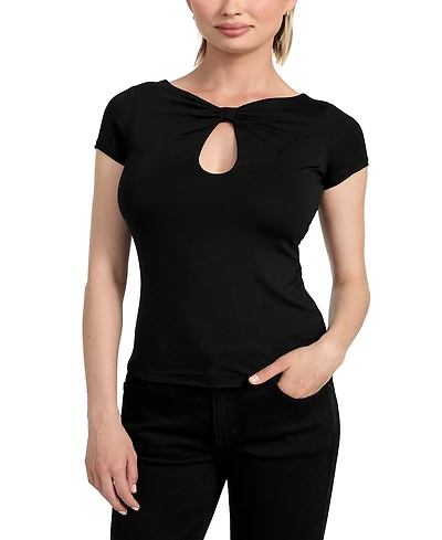 Guess Women's Joey Cutout Cap-Sleeve Top