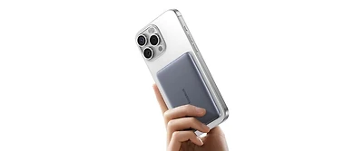 Baseus Picogo 5000mAh MagSafe Power Bank Wireless Charger with Usb-c Braided Cable Fast Charging Portable Charger Battery Pack for iPhone Pink