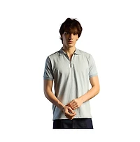 Campus Sutra Men's Powder Blue Crevice-Lined T-Shirt