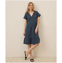 Pact Women's Organic Cotton Coastal Double Gauze Breezy Dress