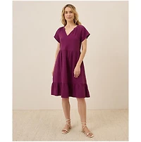 Pact Women's Organic Cotton Coastal Double Gauze Breezy Dress