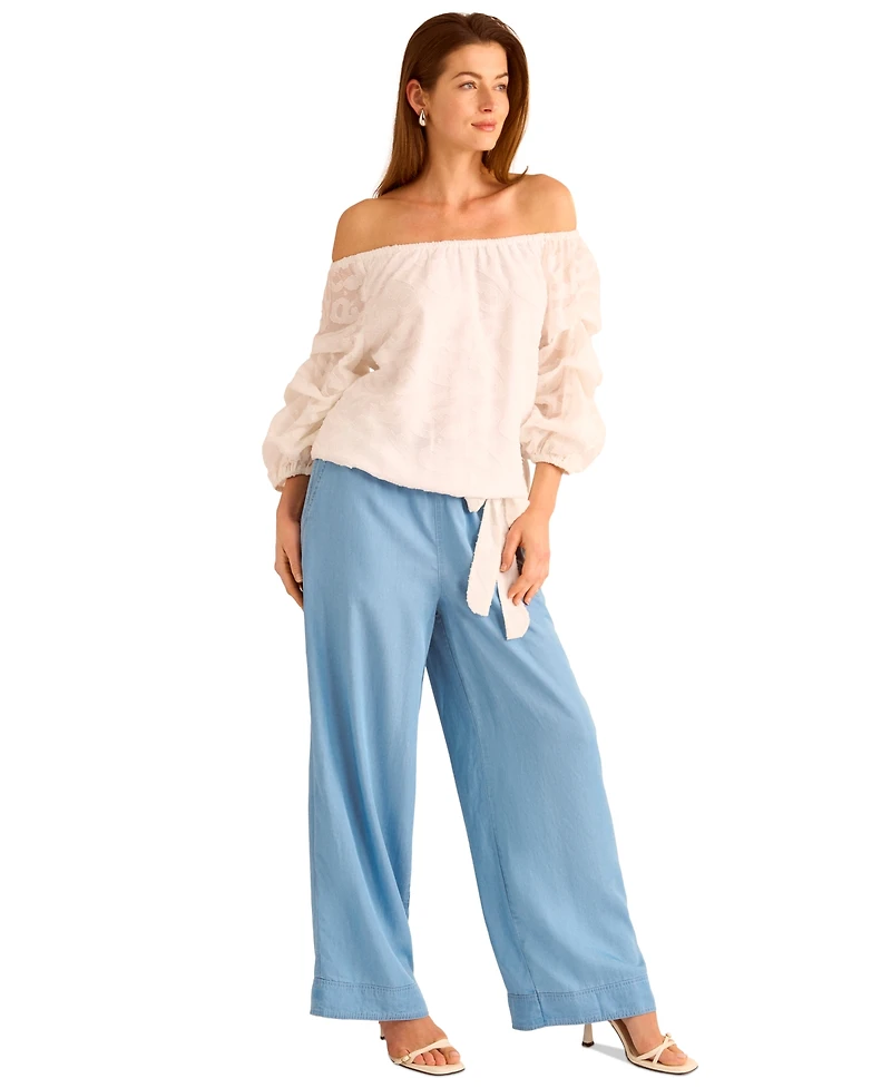 Vince Camuto Women's Drawstring Wide-Leg Pants