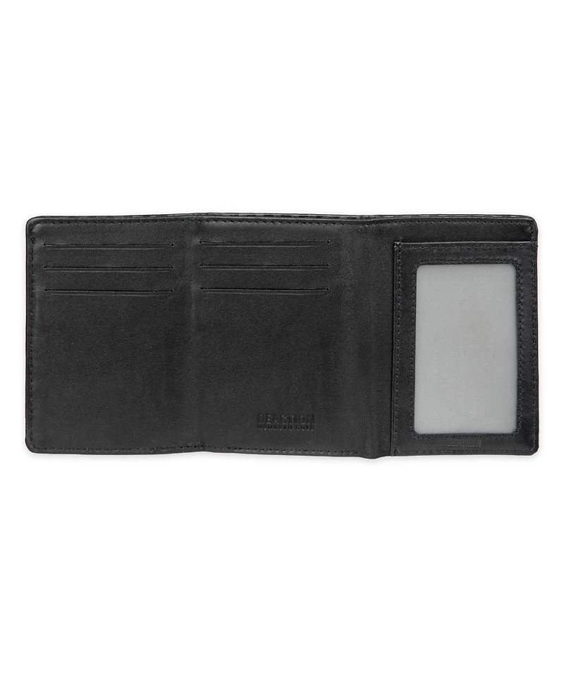 Kenneth Cole Reaction Men's Rfid Magnetic Carbon Fiber Z-Fold Trifold Wallet