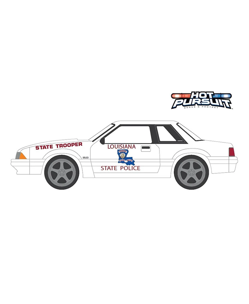 1/64 1993 Ford Mustang Ssp, Louisiana State Police Hot Pursuit Series 45 43030-c