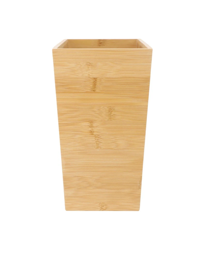MegaChef 10.5 x 5.75 Inch Rectangle Bamboo Waste Basket
