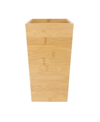 MegaChef 10.5 x 5.75 Inch Rectangle Bamboo Waste Basket