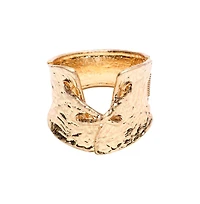 Sohi Women's Dented Tie-Up Statement Bracelet