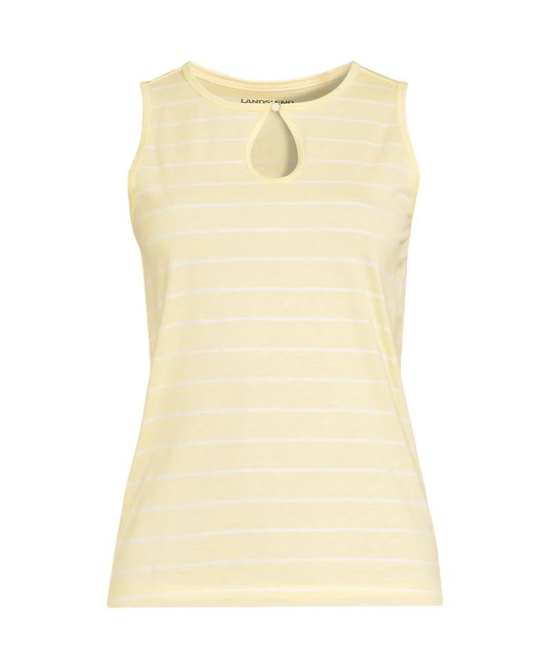 Lands' End Women's Petite Supima Keyhole Tank